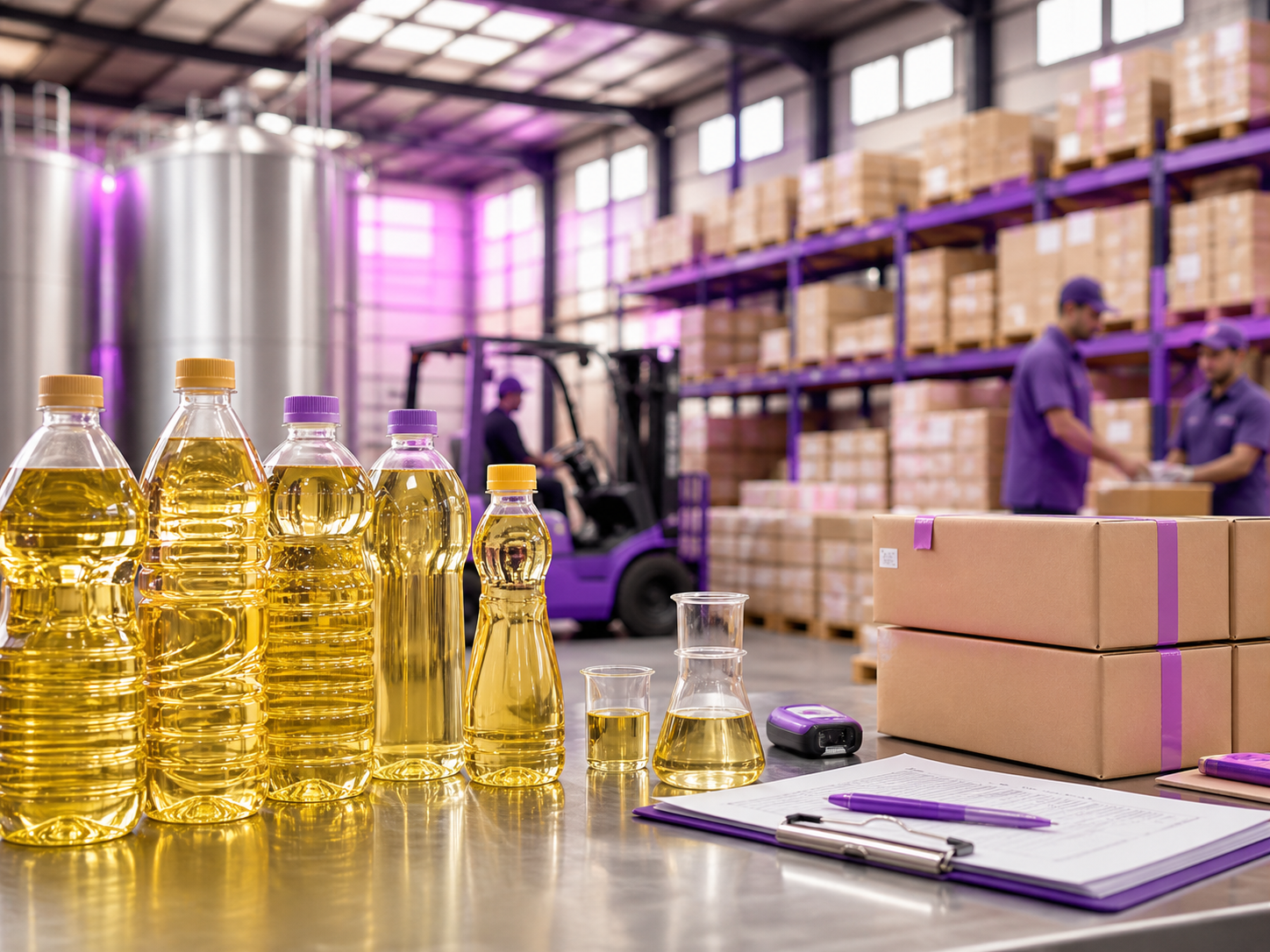 Edible oil procurement and distribution quality process